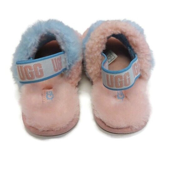 UGG Fluff Yea Slide Pride-Stripes Slippers Sz 9 Toddler Ages 4-5 Pastel 1120115T - Picture 6 of 8